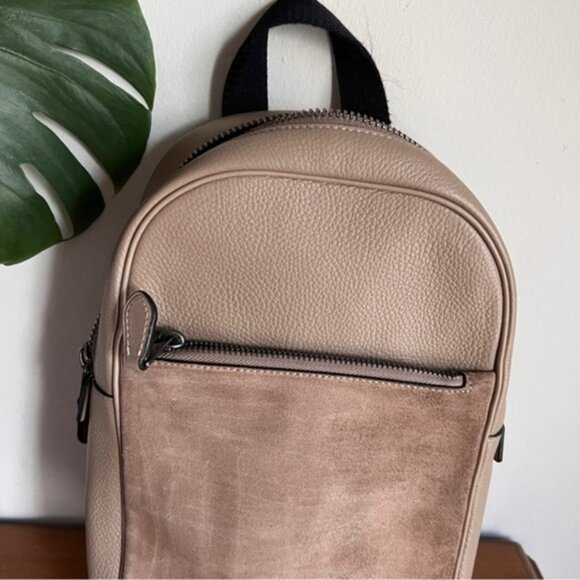 Coach Metropolitan Suede Leather One Strap Backpack - Picture 3 of 12